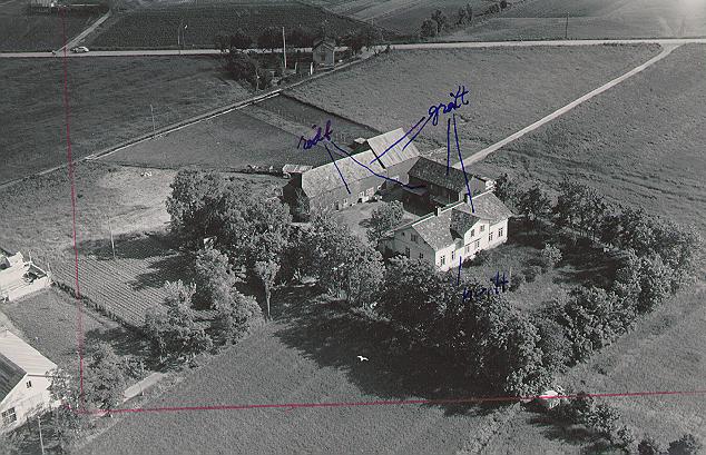 Åsheim 1952. Widerøes flyfoto