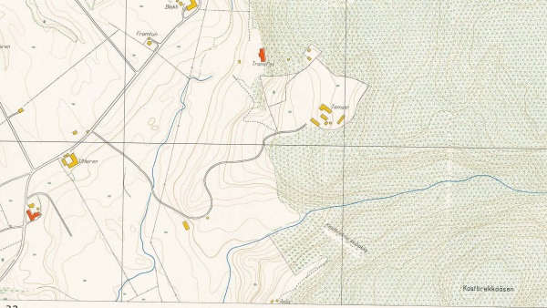 Kart som viser Kastbrekka