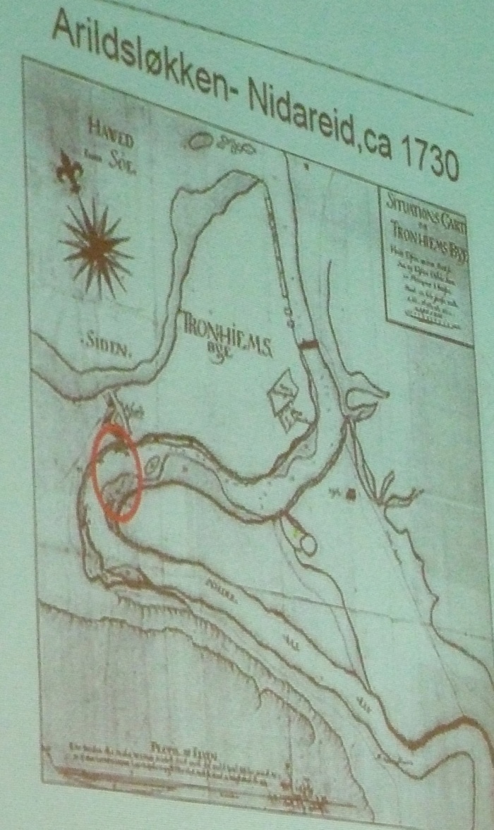 Illustrasjon raset på Arildsløkken 1730