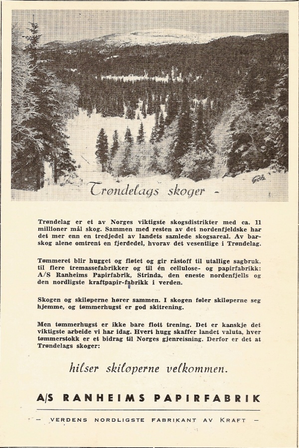 Annonse NM på ski 1948