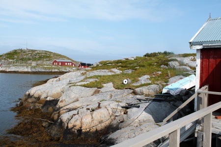 Vestvikbuas plassering i terrenget. Foto: Jan Habberstad 2021